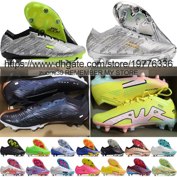 send with bag quality soccer boots zoom mercurial vapores 15 elite sg metal spikes football cleats men 25th anniversary mbappe cr7 training, Black
send with bag quality soccer boots zoom mercurial vapores 15 elite sg metal spikes football cleats men 25th anniversary mbappe cr7 training, Black