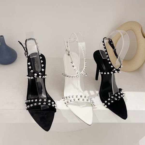 nxy sandals 2023 gladiator buckle strap women design rivet pointed toe high heels party dress summer shoes 230511, Black
nxy sandals 2023 gladiator buckle strap women design rivet pointed toe high heels party dress summer shoes 230511, Black