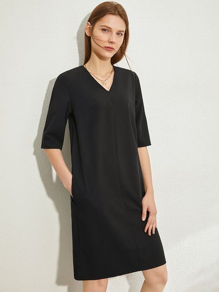 amii minimalism summer new causal dress for women offical lady sold vneck loose knee-length women's chiffon dress, Black;gray
amii minimalism summer new causal dress for women offical lady sold vneck loose knee-length women's chiffon dress, Black;gray