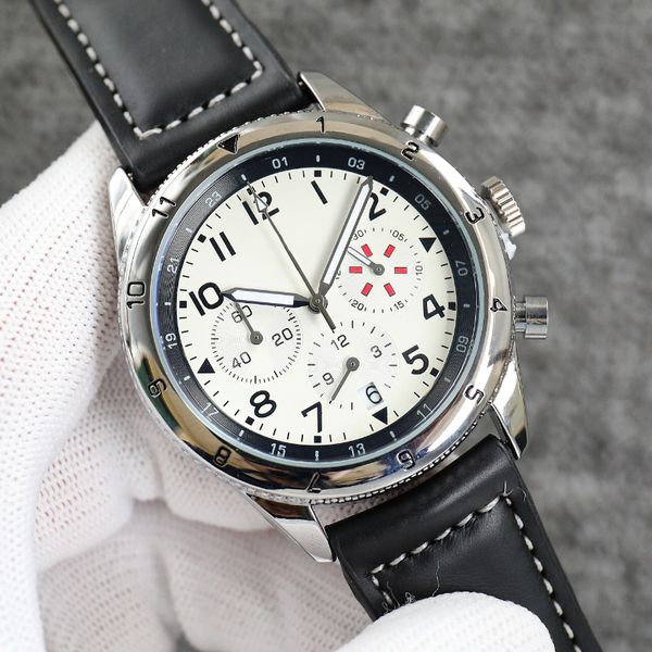 new aaa luxury men's watch fashion luxury automatic watch avi series watch leather multi-functional quartz chronograph movement casual, Slivery;brown
new aaa luxury men's watch fashion luxury automatic watch avi series watch leather multi-functional quartz chronograph movement casual, Slivery;brown