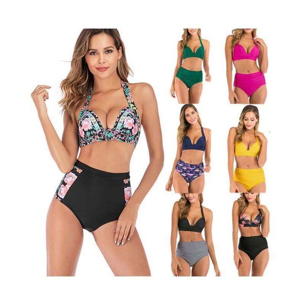 multi color plus size bikini split swimsuit high waist women, White;black
multi color plus size bikini split swimsuit high waist women, White;black