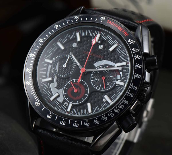 omg men's watches business fashion watches genuine leather strap six hands multifunction, Slivery;brown
omg men's watches business fashion watches genuine leather strap six hands multifunction, Slivery;brown