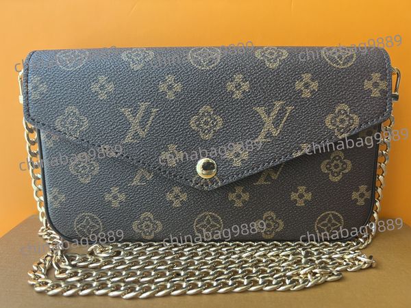 women luxurys designers bags date code handbags purse wallet clutch chain shoulder bags messenger cross body multi pochette with box bag han