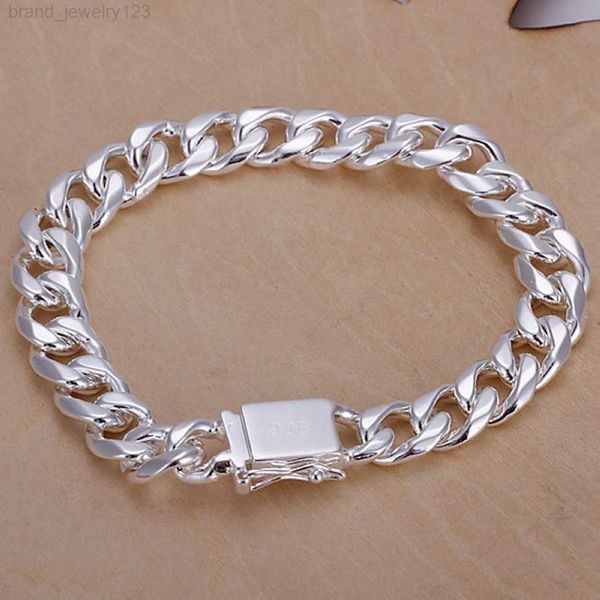 noble men design popular fashion silver color jewelry bracelets 10mm solid chain women mens nice wedding h037, Black
noble men design popular fashion silver color jewelry bracelets 10mm solid chain women mens nice wedding h037, Black