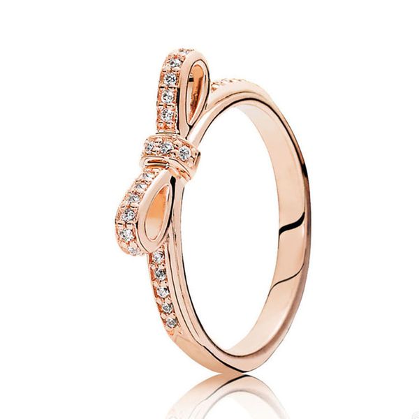 18k rose gold classic bow ring for pandora crystal diamond wedding party rings designer jewelry for women girls real 925 silver ring with or, Slivery;golden
18k rose gold classic bow ring for pandora crystal diamond wedding party rings designer jewelry for women girls real 925 silver ring with or, Slivery;golden