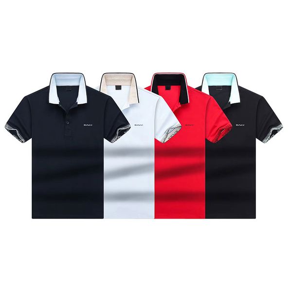 designer mens polo shirts boss men polos featured stripe letter pattern short sleeve fashion breathable pure cotton solid color casual shirt, White;black
designer mens polo shirts boss men polos featured stripe letter pattern short sleeve fashion breathable pure cotton solid color casual shirt, White;black