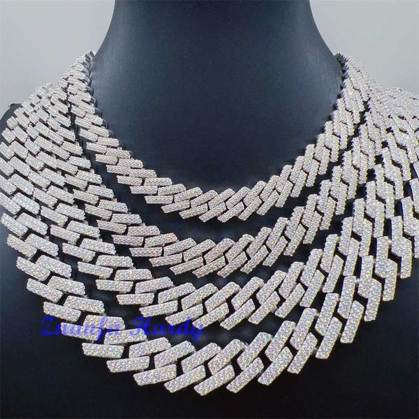 2023 custom hip hop jewelry 10mm 12mm 13.5mm 15mm 20 inches cuban link necklace 2 rows vvs gra certified moissanite chain, Silver
2023 custom hip hop jewelry 10mm 12mm 13.5mm 15mm 20 inches cuban link necklace 2 rows vvs gra certified moissanite chain, Silver