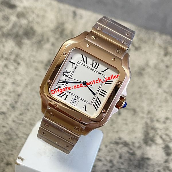 2 styles luxury mens watches 39.8mm&35.0mm square case roman numerals mechanical automatic movement rose gold stainless steel sapphire men&#, Slivery;brown
2 styles luxury mens watches 39.8mm&35.0mm square case roman numerals mechanical automatic movement rose gold stainless steel sapphire men&#, Slivery;brown
