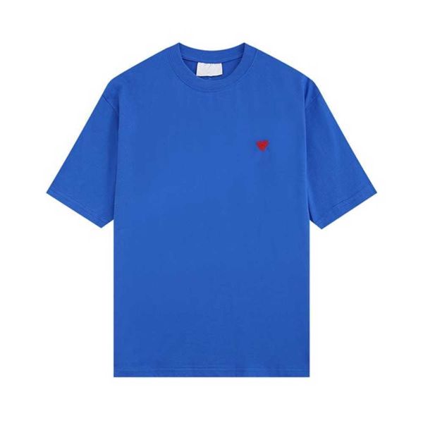 t shirt for men 2023 springsummer new boyfriend style version with small red heart embroidery on the chest loose and comfortable short sleev, White;black
t shirt for men 2023 springsummer new boyfriend style version with small red heart embroidery on the chest loose and comfortable short sleev, White;black