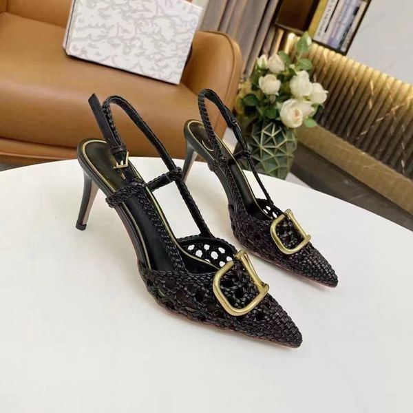 fashion milan sandals brush leather slingback pumps high heels summer casual women's lady shoes loafer genuine patent slippers designer, Black
fashion milan sandals brush leather slingback pumps high heels summer casual women's lady shoes loafer genuine patent slippers designer, Black
