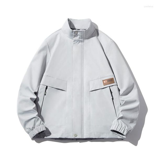men's jackets spring and autumn men's jacket trend japanese stand-up collar windproof hip hop high street tooling windbreaker, Black
men's jackets spring and autumn men's jacket trend japanese stand-up collar windproof hip hop high street tooling windbreaker, Black