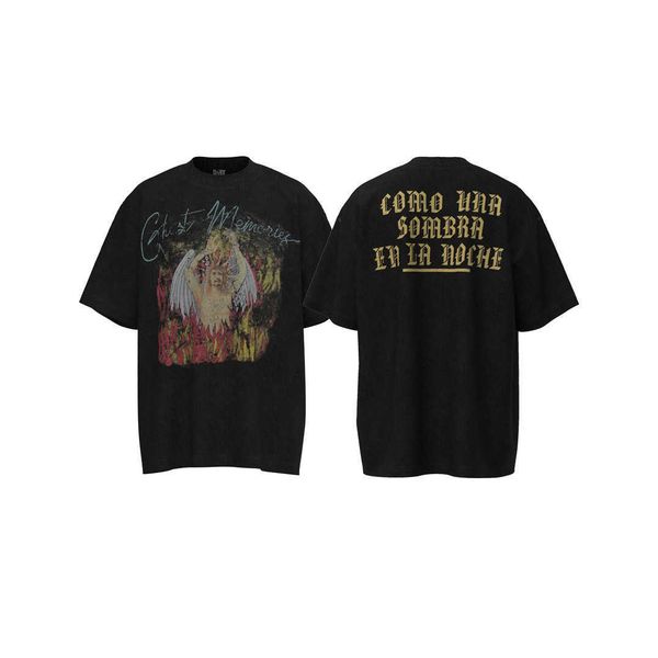 irf7 new style t-shirts for men and women fashion designer saint michael satan angel portrait vintage washable old printed short sleeves, White;black
irf7 new style t-shirts for men and women fashion designer saint michael satan angel portrait vintage washable old printed short sleeves, White;black