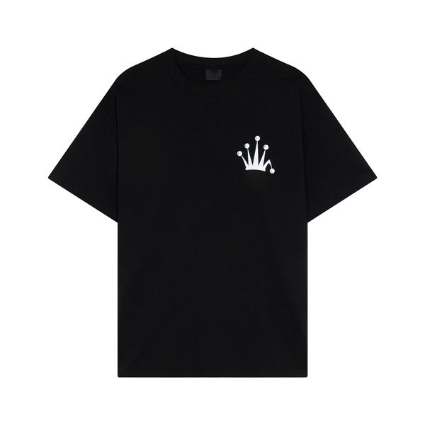 23ss new woman men's t-shirts high end classic crown letter printed design tee simple summer limited beach breathable street fashion ca, White;black
23ss new woman men's t-shirts high end classic crown letter printed design tee simple summer limited beach breathable street fashion ca, White;black