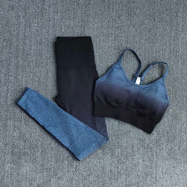 women's tracksuits ombre gym set women sport suit fitness wear sportswear seamless leggings padded sports bras yoga sets workout clothi, Gray
women's tracksuits ombre gym set women sport suit fitness wear sportswear seamless leggings padded sports bras yoga sets workout clothi, Gray