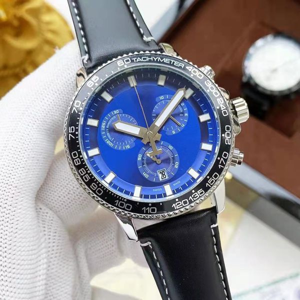 men's quartz watch, calf leather strap watch, fully functional 6-pin running time, racing time function, fashionable and trendy men, Slivery;brown
men's quartz watch, calf leather strap watch, fully functional 6-pin running time, racing time function, fashionable and trendy men, Slivery;brown