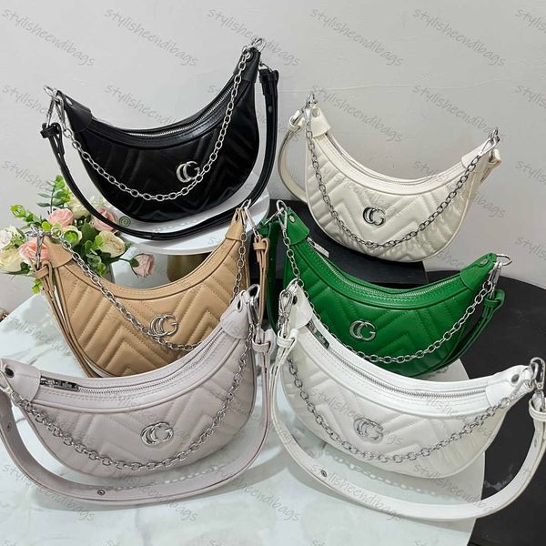 brand 2024 women's shoulder bags fashion sliver double g letter chain new moon teeth underarm bag shoulder crossbody bag
brand 2024 women's shoulder bags fashion sliver double g letter chain new moon teeth underarm bag shoulder crossbody bag