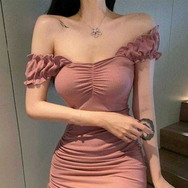 women puff short sleeve sqaure neck bodycon mini dress off shoulder ribbed knit side ruched drawstring slim asymmetric, White;black
women puff short sleeve sqaure neck bodycon mini dress off shoulder ribbed knit side ruched drawstring slim asymmetric, White;black