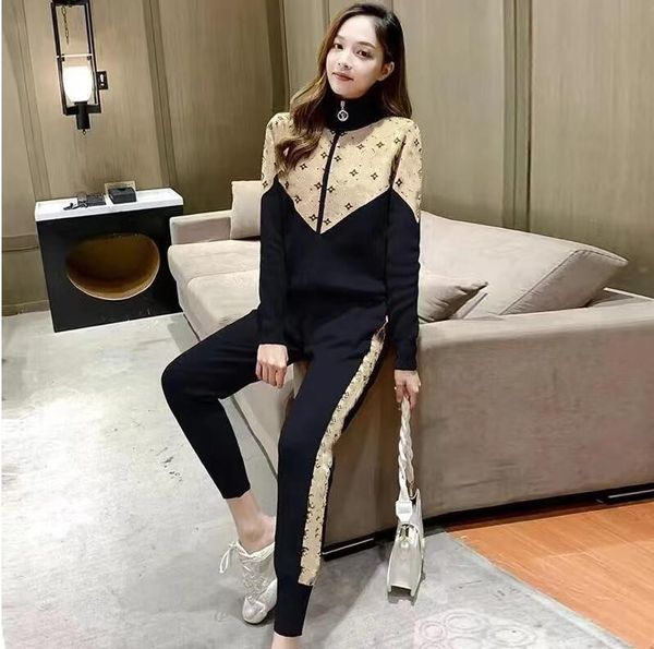 women's tracksuits sweaters for designer harem pant set woman 2/two pieces luxury sportwear clothes knitting suits, Gray
women's tracksuits sweaters for designer harem pant set woman 2/two pieces luxury sportwear clothes knitting suits, Gray
