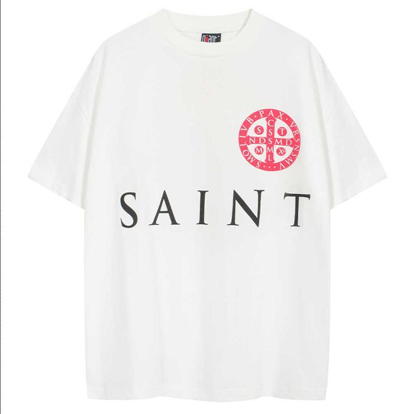agyl new style t-shirts for men and women fashion designer saint michael correct letter cross circle printed short sleeve, White;black
agyl new style t-shirts for men and women fashion designer saint michael correct letter cross circle printed short sleeve, White;black