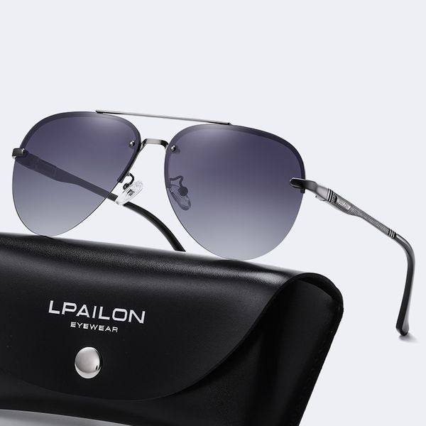 color-changing sunglasses men's half-frame pilot polarized sunglasses driving driver mirror toad, White;black
color-changing sunglasses men's half-frame pilot polarized sunglasses driving driver mirror toad, White;black