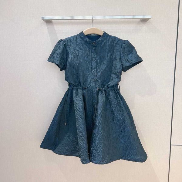 2023 fashion band simple and versatile navy blue short sleeved mini dress, Black;gray
2023 fashion band simple and versatile navy blue short sleeved mini dress, Black;gray