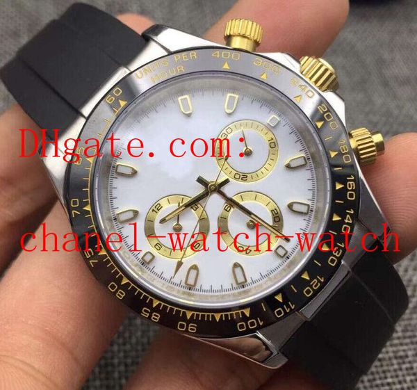 men's wrist watch ceramic bezel 116518 40mm automatic movement mens watches black dial and rubber band, Slivery;brown
men's wrist watch ceramic bezel 116518 40mm automatic movement mens watches black dial and rubber band, Slivery;brown
