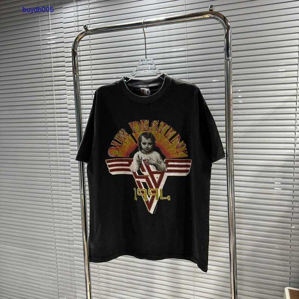 1h7a new style t-shirts for men and women fashion designer s.t michael co angel head print washed old short sleeve american casual loose hso, White;black
1h7a new style t-shirts for men and women fashion designer s.t michael co angel head print washed old short sleeve american casual loose hso, White;black