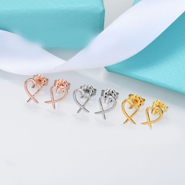 Elegant Heart Ear Stud S925 Sterling Silver Earring Luxury Designer Women T Gold Silver Plated Pendant Earrings Jewelry Accessories Wholesale
Elegant Heart Ear Stud S925 Sterling Silver Earring Luxury Designer Women T Gold Silver Plated Pendant Earrings Jewelry Accessories Wholesale