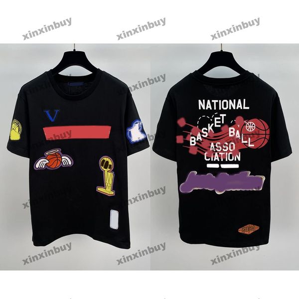 xinxinbuy men designer tee t shirt 23ss national basketball embroidery pattern short sleeve cotton women white black s-xl, Black;brown
xinxinbuy men designer tee t shirt 23ss national basketball embroidery pattern short sleeve cotton women white black s-xl, Black;brown