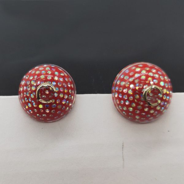 2023 luxury quality charm round shape stud earring with ab diamond red colors in 18k gold plated have box stamp ps7099b, Golden
2023 luxury quality charm round shape stud earring with ab diamond red colors in 18k gold plated have box stamp ps7099b, Golden