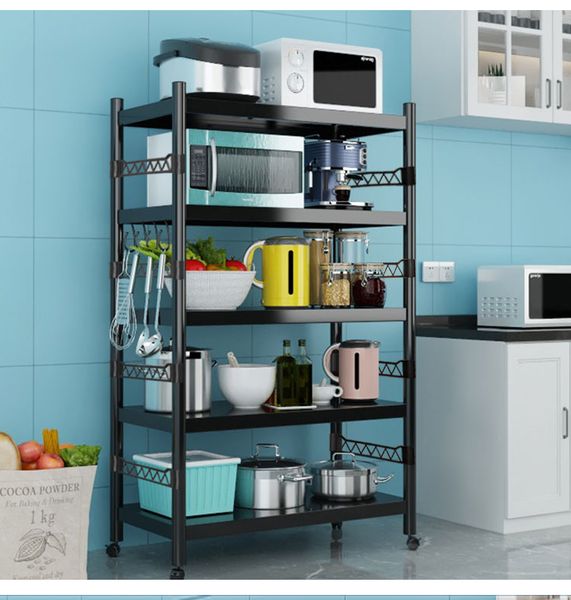 wholesale kitchen shelving 5 floor to floor multilayer microwave shelving with wheeled storage multifunctional oven pot rack storage shelvin
wholesale kitchen shelving 5 floor to floor multilayer microwave shelving with wheeled storage multifunctional oven pot rack storage shelvin