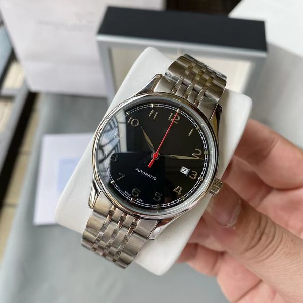 2023 men's sports watch 40mm black dial automatic mechanical fashion classic style two time precision steel band ceramic ring waterproo, Slivery;brown
2023 men's sports watch 40mm black dial automatic mechanical fashion classic style two time precision steel band ceramic ring waterproo, Slivery;brown