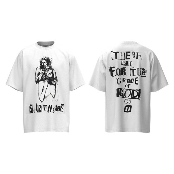 8g46 new style t-shirts for men and women fashion designer saint michael double jesus print couple round neck cotton small high street, White;black
8g46 new style t-shirts for men and women fashion designer saint michael double jesus print couple round neck cotton small high street, White;black