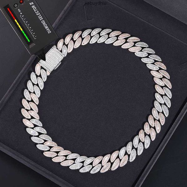 pass diamond tester 2 tones 20mm buguette vvs moissanite cuban chain luxury 925 silver heavy hip hop jewelry link for men
pass diamond tester 2 tones 20mm buguette vvs moissanite cuban chain luxury 925 silver heavy hip hop jewelry link for men