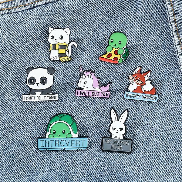 animal series brooch unicorn little turtle pizza fox rabbit panda cute anime movies games hard enamel pins collect metal cartoon brooch, Blue
animal series brooch unicorn little turtle pizza fox rabbit panda cute anime movies games hard enamel pins collect metal cartoon brooch, Blue
