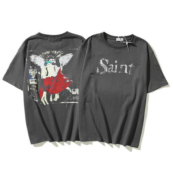 gxyc new style t-shirts for men and women fashion designer saint michael american trendy old youth short sleeve high street loose casual, White;black
gxyc new style t-shirts for men and women fashion designer saint michael american trendy old youth short sleeve high street loose casual, White;black