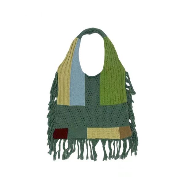 2023 new style splices knitted fringe hand bill of lading shoulder bag simple retro everything armpit bag manufacturers direct sales
2023 new style splices knitted fringe hand bill of lading shoulder bag simple retro everything armpit bag manufacturers direct sales