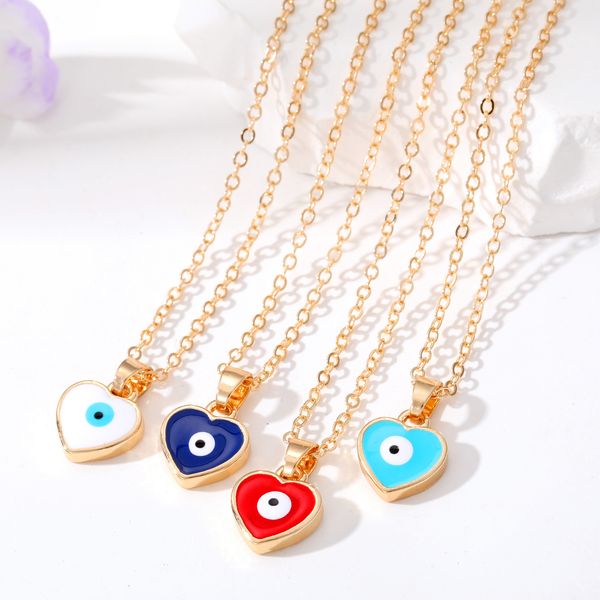 turkish evil eye necklace for women enamel heart lucky blue eye pendant choker necklace, Silver
turkish evil eye necklace for women enamel heart lucky blue eye pendant choker necklace, Silver