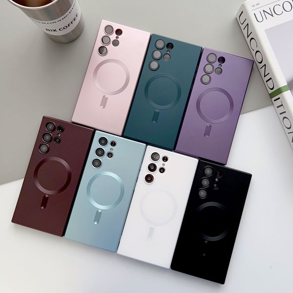 magnetic for magsafe matte soft silicone cases camera glass lens protection metallic paint cover for samsung s20 s21 fe s22 plus s23 ultra n
magnetic for magsafe matte soft silicone cases camera glass lens protection metallic paint cover for samsung s20 s21 fe s22 plus s23 ultra n