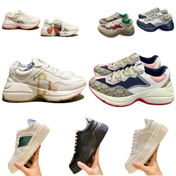 casual shoes designer women rhyton sneakers men skateboard red green striped leather embroidery stripes daddy luxurys designe, Black
casual shoes designer women rhyton sneakers men skateboard red green striped leather embroidery stripes daddy luxurys designe, Black
