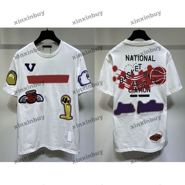 xinxinbuy men designer tee t shirt 23ss national basketball embroidery pattern short sleeve cotton women white black s-2xl, Black;brown
xinxinbuy men designer tee t shirt 23ss national basketball embroidery pattern short sleeve cotton women white black s-2xl, Black;brown