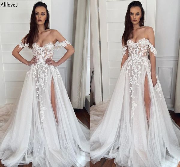 hippie bohemian western country cowgirl wedding dresses off the shoulder lace appliqued vintage bridal gowns thigh split a line tulle robes, White
hippie bohemian western country cowgirl wedding dresses off the shoulder lace appliqued vintage bridal gowns thigh split a line tulle robes, White