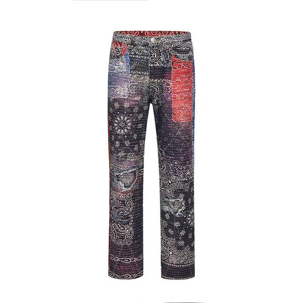 2023ss men's jeans trousers embroidery patchwork pants red blue apparel, Black;brown
2023ss men's jeans trousers embroidery patchwork pants red blue apparel, Black;brown