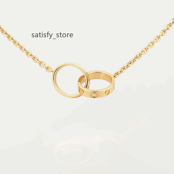 high edition classic design pendant love necklace for women girls double loop charms 316l titanium steel wedding jewelry collares collier, Silver
high edition classic design pendant love necklace for women girls double loop charms 316l titanium steel wedding jewelry collares collier, Silver