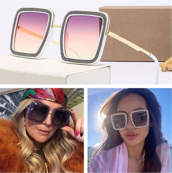 r sunglasses fashion sunscreen luxury sunglasses for men women beach shading uv protection relaxation glasses trendy gift with box very nice, White;black
r sunglasses fashion sunscreen luxury sunglasses for men women beach shading uv protection relaxation glasses trendy gift with box very nice, White;black