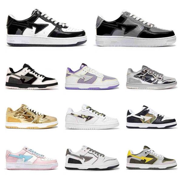 2023 designer bape sta bapesta sk8 casual shoes low baped for men sneakers patent leather black white blue camouflage skateboarding jogging
2023 designer bape sta bapesta sk8 casual shoes low baped for men sneakers patent leather black white blue camouflage skateboarding jogging