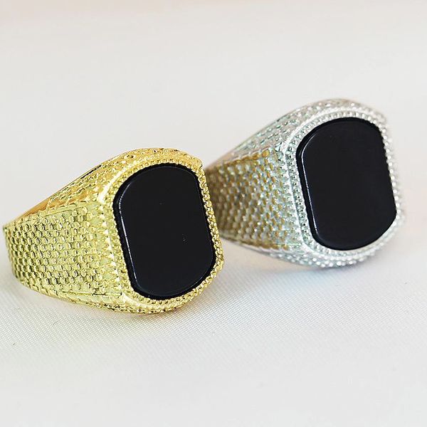 vintage men's ring 18k gold plated stainless steel black gemstone ring jewelry gift for men women boyfriend girlfriend jewelry yw195cg1, Golden;silver
vintage men's ring 18k gold plated stainless steel black gemstone ring jewelry gift for men women boyfriend girlfriend jewelry yw195cg1, Golden;silver