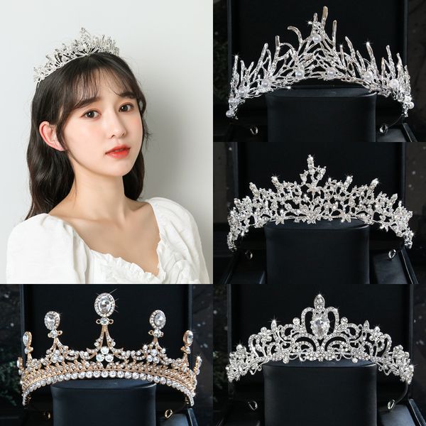 new bride crown selling water diamond crown handwoven flower crown hair band wedding headwear ts-0209, Silver
new bride crown selling water diamond crown handwoven flower crown hair band wedding headwear ts-0209, Silver