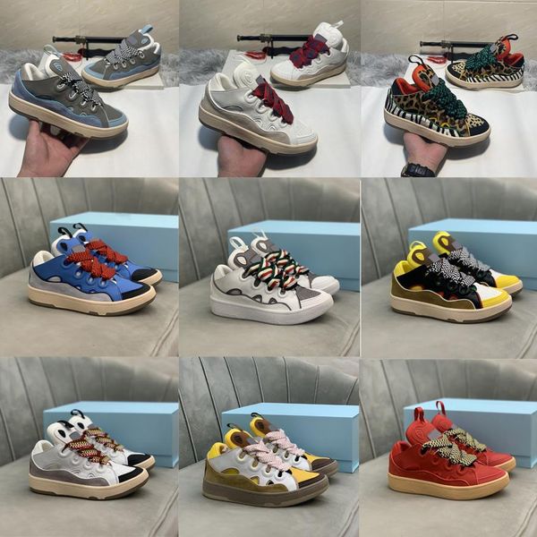 2023 designer paris curb painted low casual shoes catwalk stitching embossed suede leather rubber platform loafers breathable sneakers, Black
2023 designer paris curb painted low casual shoes catwalk stitching embossed suede leather rubber platform loafers breathable sneakers, Black