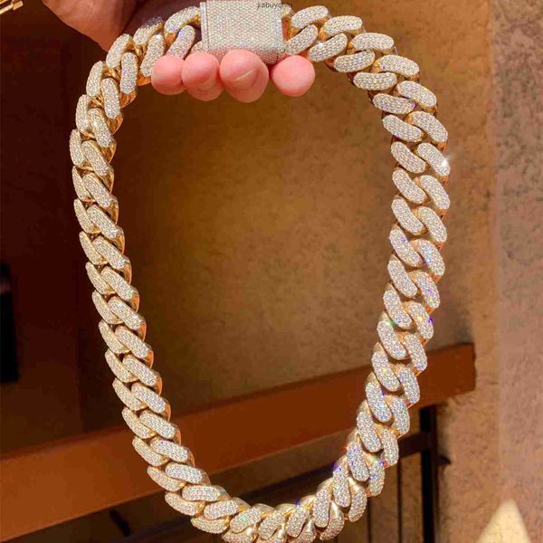 23mm 600g thick heavy miami gra certificate pass diamond tester vvs moissanite cuban chain, Silver
23mm 600g thick heavy miami gra certificate pass diamond tester vvs moissanite cuban chain, Silver